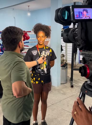 Entrevista com os atletas
